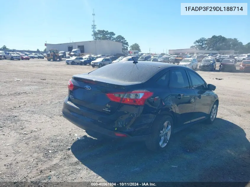 2013 Ford Focus Se VIN: 1FADP3F29DL188714 Lot: 40567804