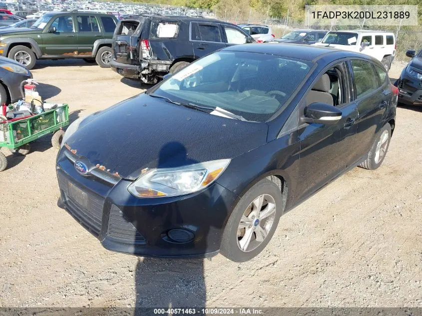 2013 Ford Focus Se VIN: 1FADP3K20DL231889 Lot: 40571463