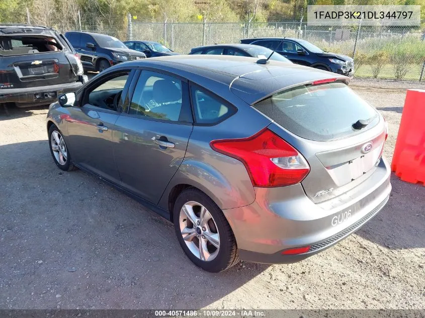 2013 Ford Focus Se VIN: 1FADP3K21DL344797 Lot: 40571486