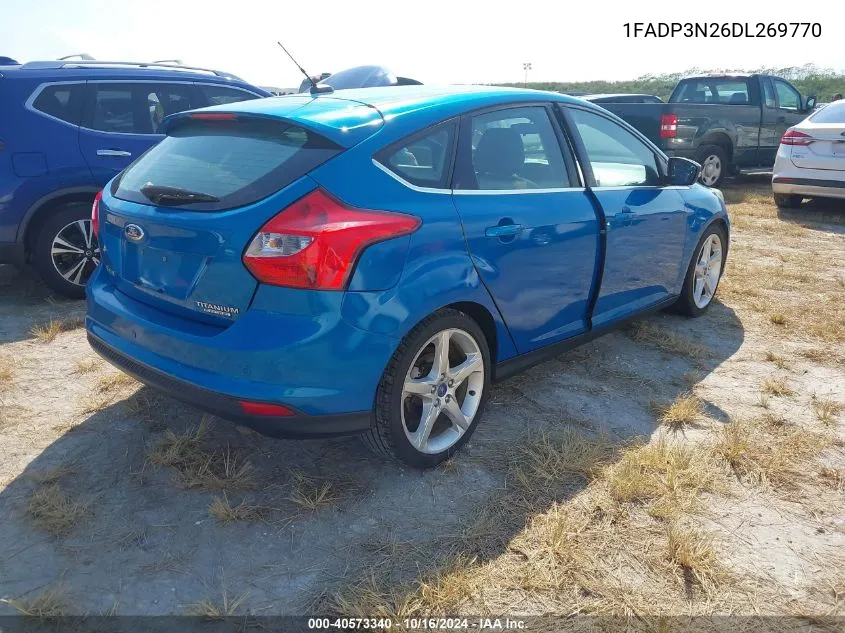 2013 Ford Focus Titanium VIN: 1FADP3N26DL269770 Lot: 40573340