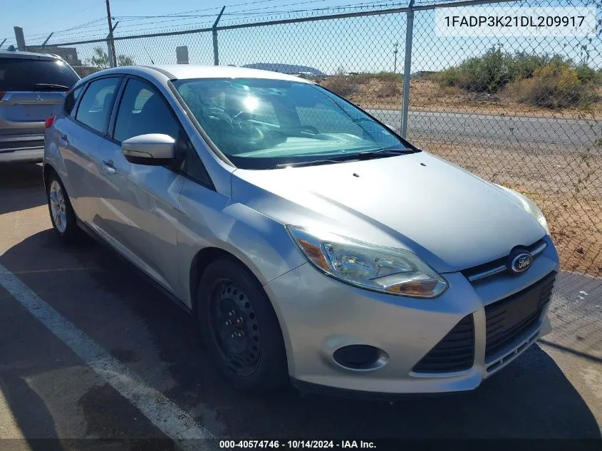 2013 Ford Focus Se VIN: 1FADP3K21DL209917 Lot: 40574746