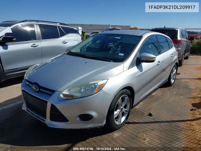 2013 Ford Focus Se VIN: 1FADP3K21DL209917 Lot: 40574746