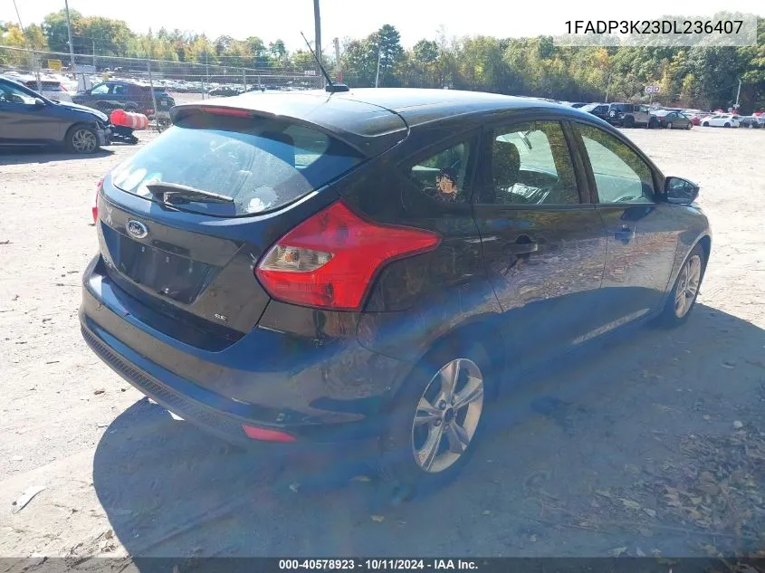 2013 Ford Focus Se VIN: 1FADP3K23DL236407 Lot: 40578923