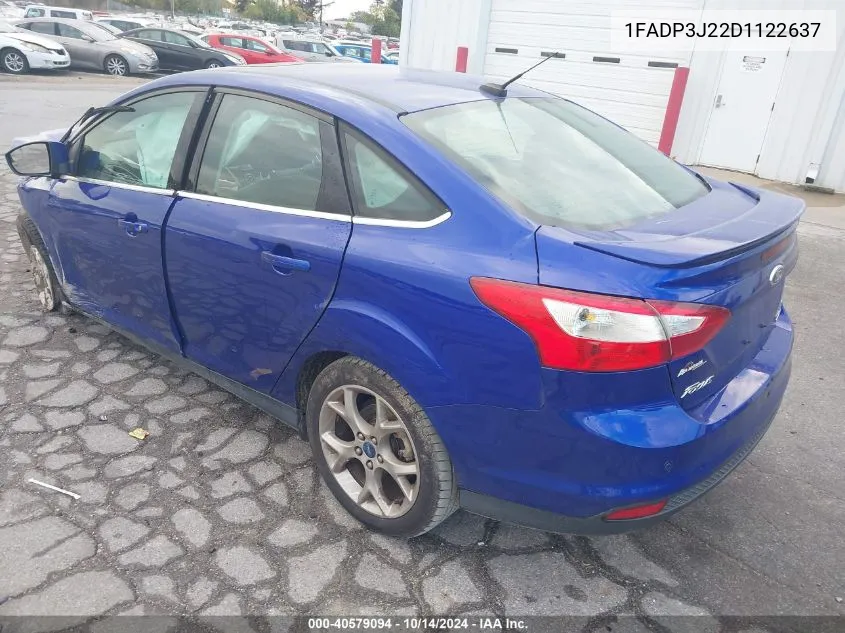 2013 Ford Focus Titanium VIN: 1FADP3J22D1122637 Lot: 40579094