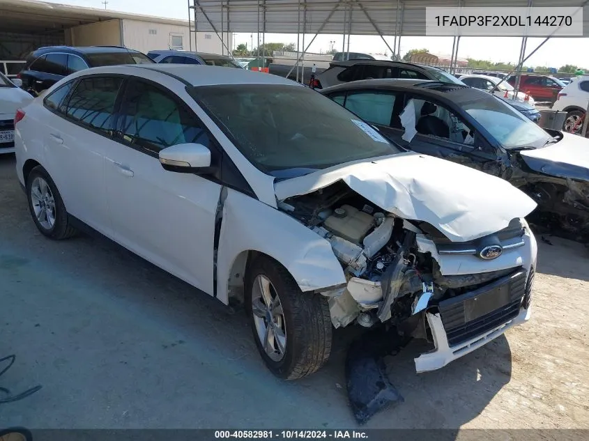 2013 Ford Focus Se VIN: 1FADP3F2XDL144270 Lot: 40582981