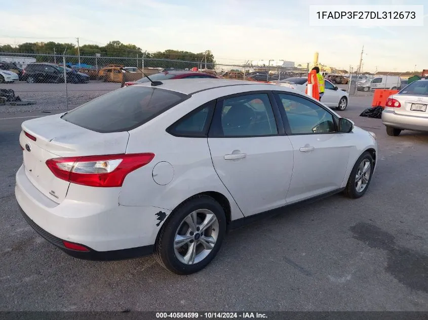 2013 Ford Focus Se VIN: 1FADP3F27DL312673 Lot: 40584599