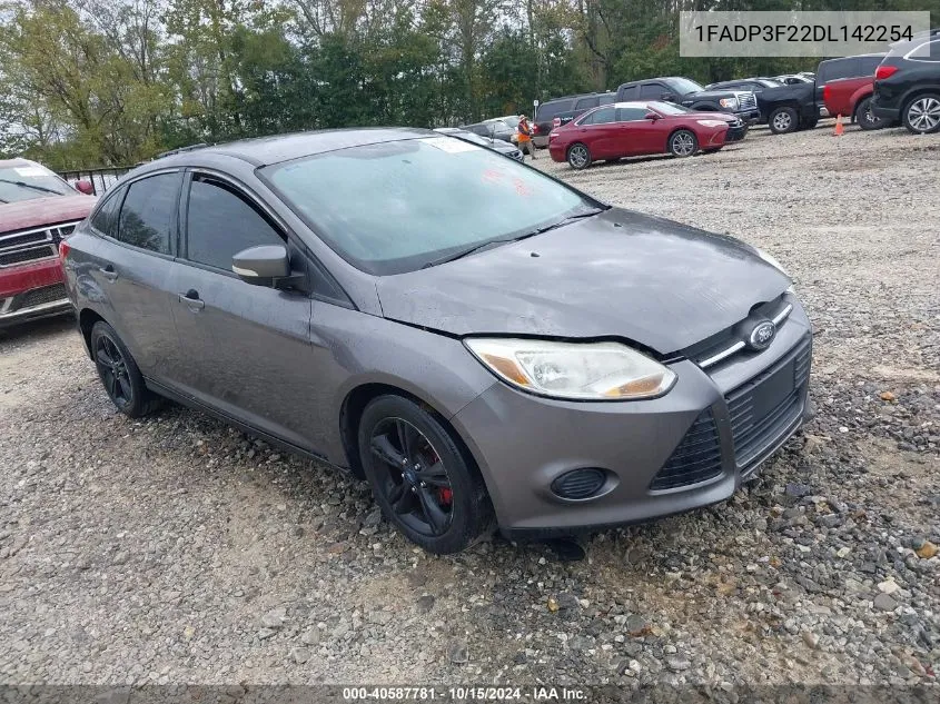 2013 Ford Focus Se VIN: 1FADP3F22DL142254 Lot: 40587781