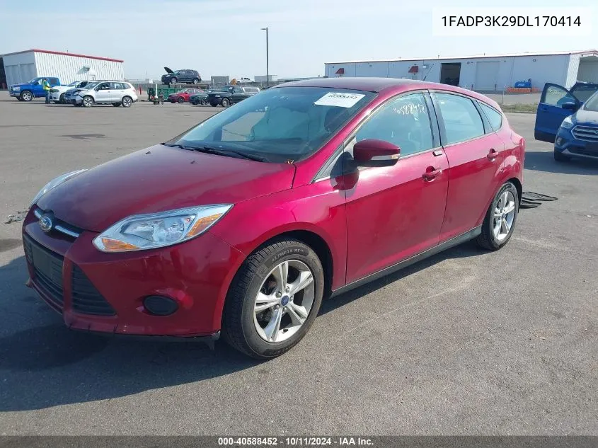 2013 Ford Focus Se VIN: 1FADP3K29DL170414 Lot: 40588452