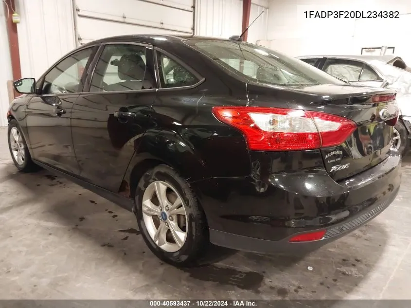 2013 Ford Focus Se VIN: 1FADP3F20DL234382 Lot: 40593437