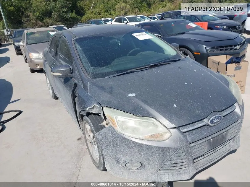 2013 Ford Focus Se VIN: 1FADP3F2XDL107039 Lot: 40601814