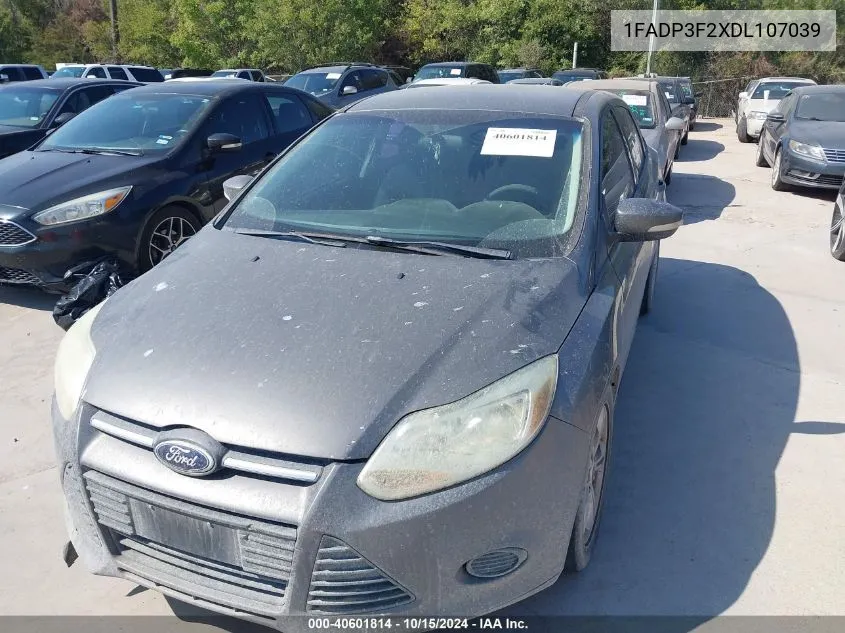 2013 Ford Focus Se VIN: 1FADP3F2XDL107039 Lot: 40601814