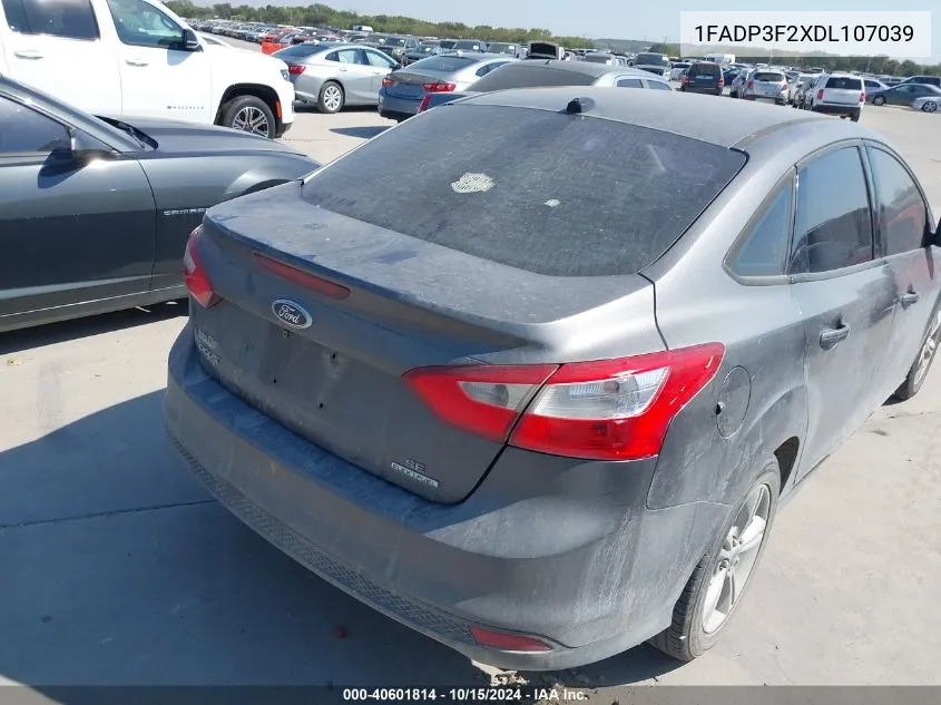 2013 Ford Focus Se VIN: 1FADP3F2XDL107039 Lot: 40601814