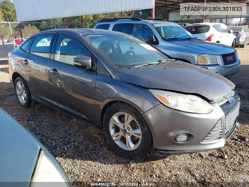 2013 Ford Focus Se VIN: 1FADP3F23DL301833 Lot: 40612756