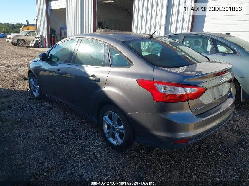 2013 Ford Focus Se VIN: 1FADP3F23DL301833 Lot: 40612756