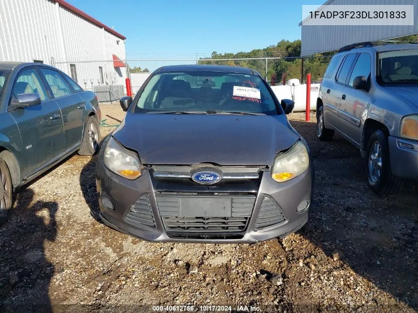 2013 Ford Focus Se VIN: 1FADP3F23DL301833 Lot: 40612756