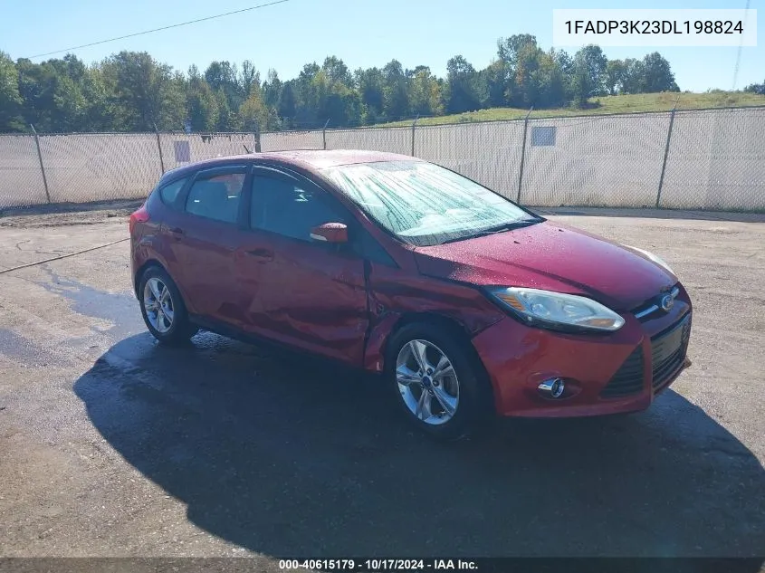 2013 Ford Focus Se VIN: 1FADP3K23DL198824 Lot: 40615179