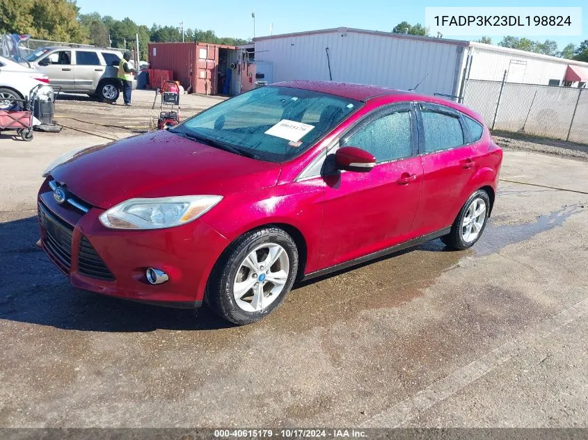 2013 Ford Focus Se VIN: 1FADP3K23DL198824 Lot: 40615179