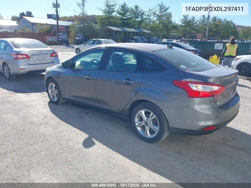 2013 Ford Focus Se VIN: 1FADP3F2XDL297411 Lot: 40618853