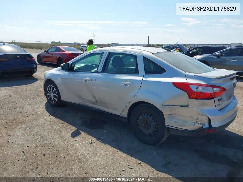 2013 Ford Focus Se VIN: 1FADP3F2XDL176829 Lot: 40619465