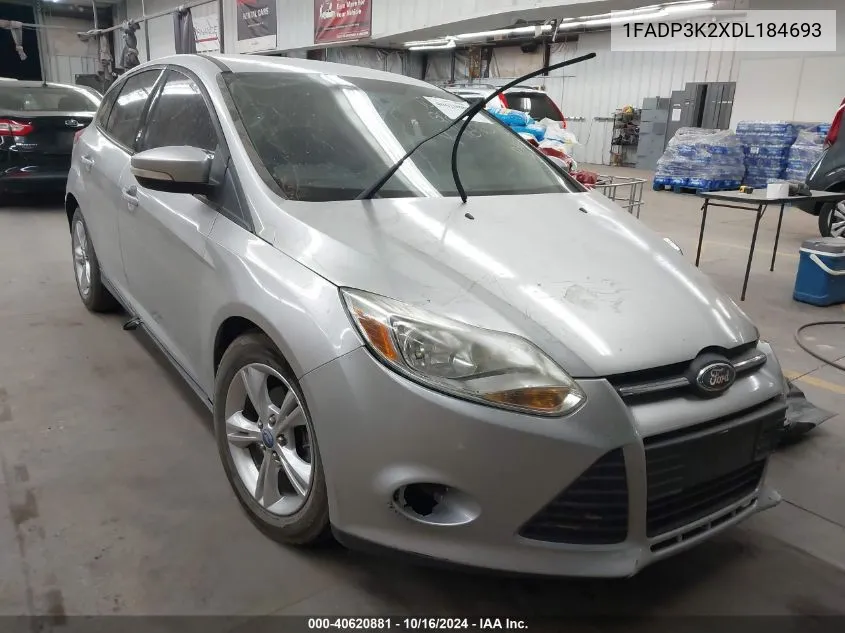 2013 Ford Focus Se VIN: 1FADP3K2XDL184693 Lot: 40620881