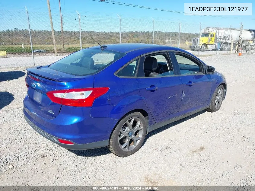 2013 Ford Focus Se VIN: 1FADP3F23DL121977 Lot: 40624181