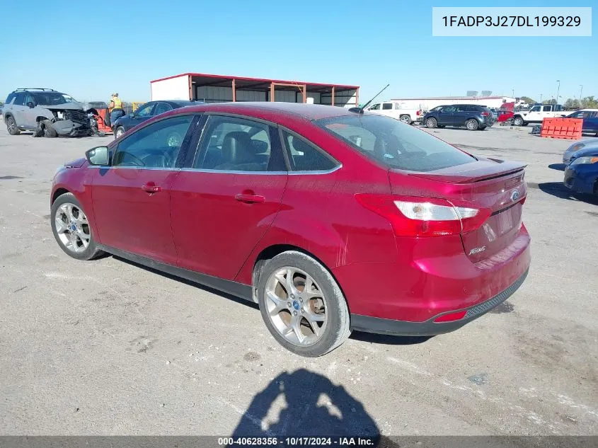 2013 Ford Focus Titanium VIN: 1FADP3J27DL199329 Lot: 40628356