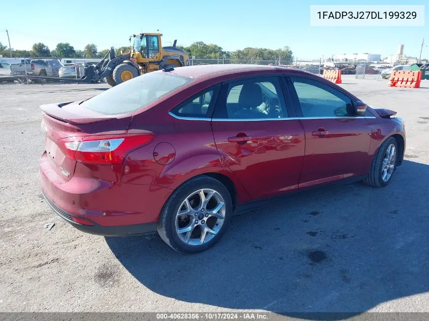 2013 Ford Focus Titanium VIN: 1FADP3J27DL199329 Lot: 40628356