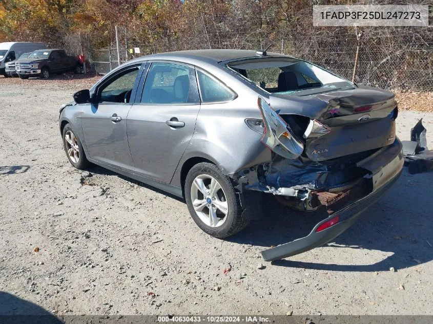 2013 Ford Focus Se VIN: 1FADP3F25DL247273 Lot: 40630433