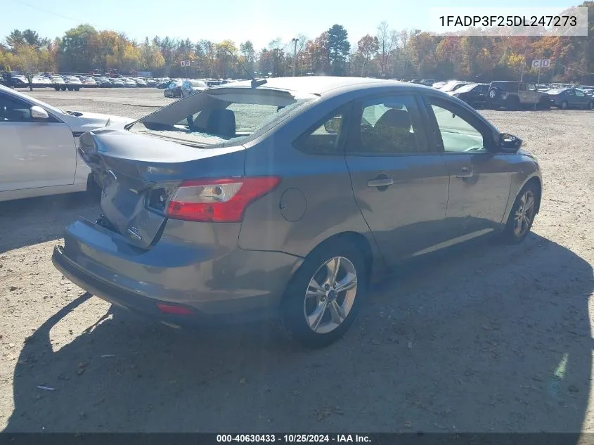 2013 Ford Focus Se VIN: 1FADP3F25DL247273 Lot: 40630433