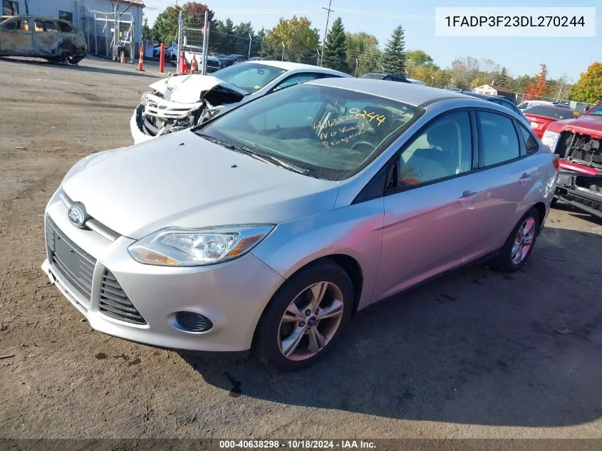 2013 Ford Focus Se VIN: 1FADP3F23DL270244 Lot: 40638298