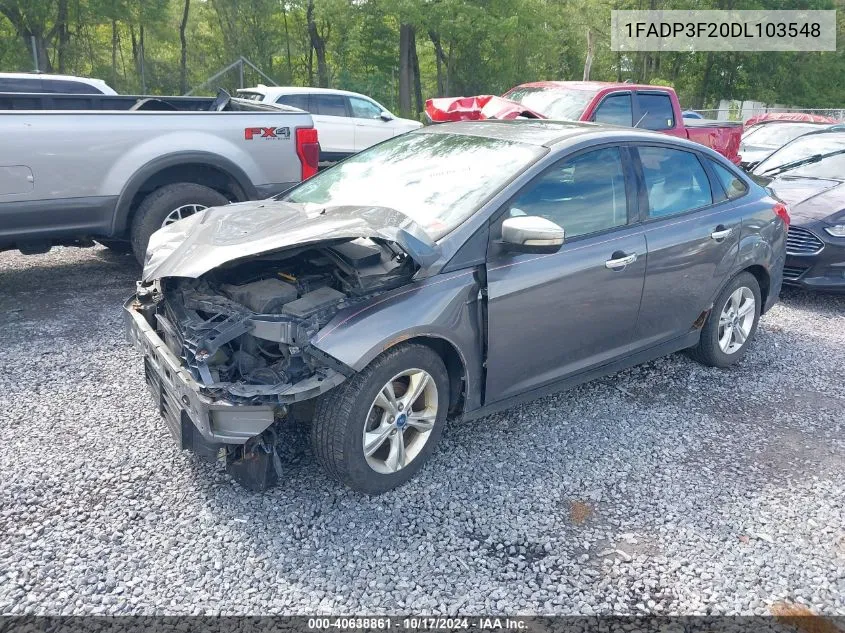 2013 Ford Focus Se VIN: 1FADP3F20DL103548 Lot: 40638861