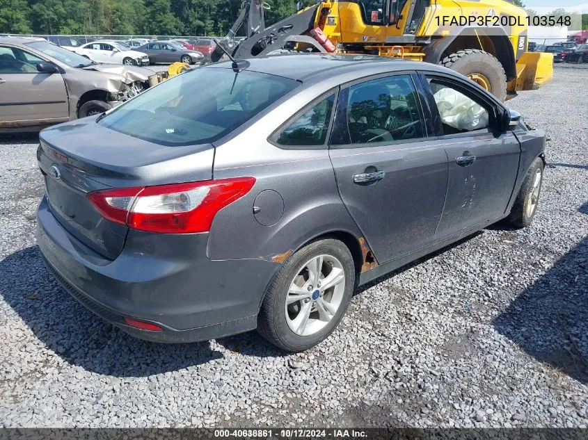 2013 Ford Focus Se VIN: 1FADP3F20DL103548 Lot: 40638861