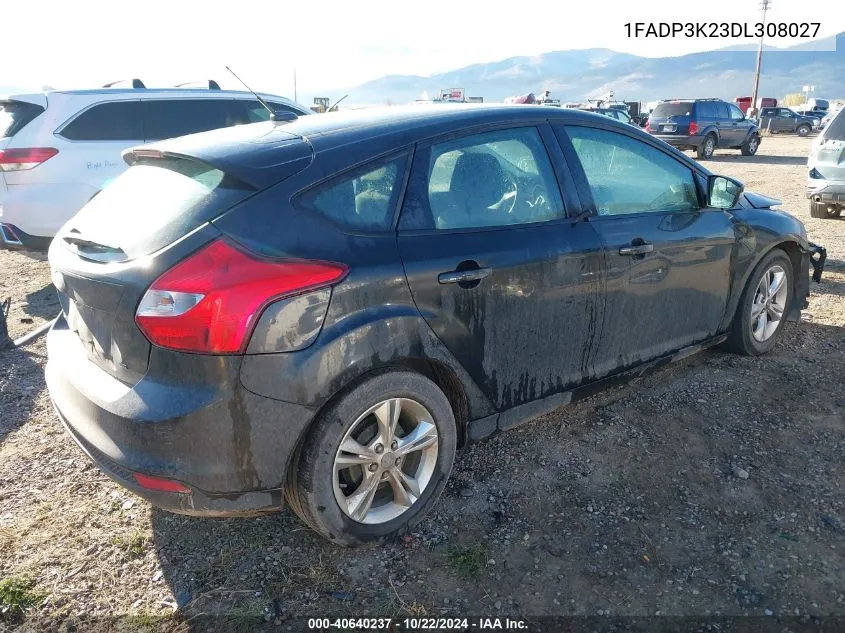 2013 Ford Focus Se VIN: 1FADP3K23DL308027 Lot: 40640237