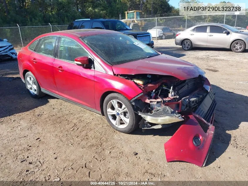 2013 Ford Focus Se VIN: 1FADP3F29DL323738 Lot: 40644725