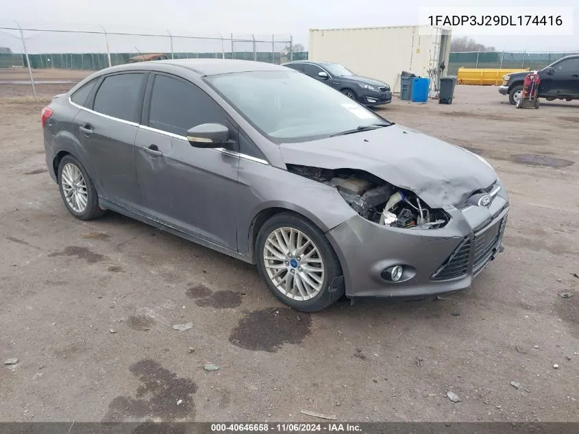 2013 Ford Focus Titanium VIN: 1FADP3J29DL174416 Lot: 40646658