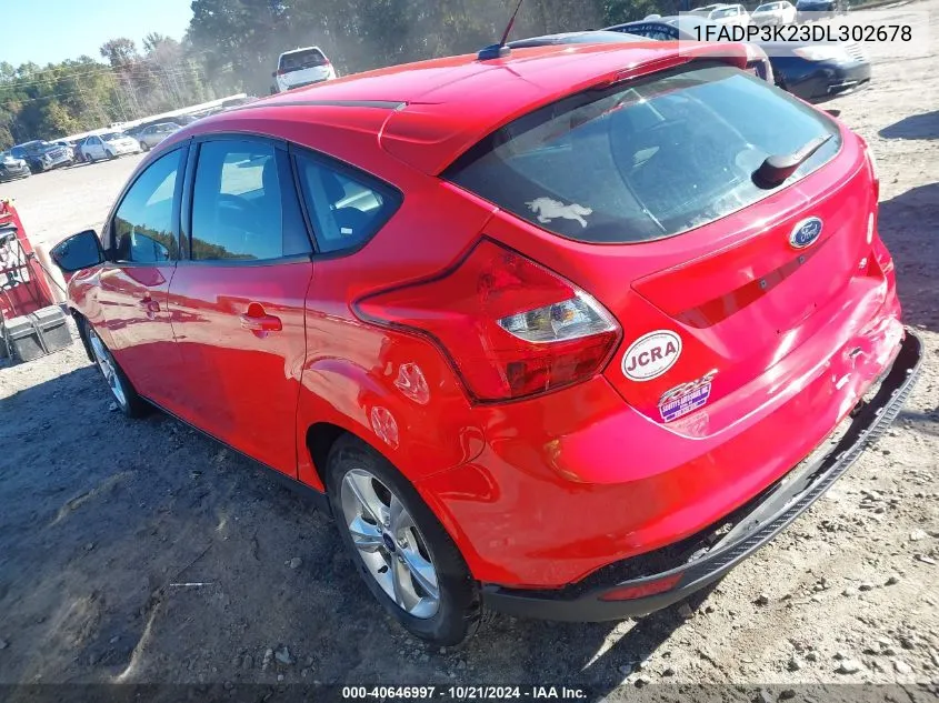 2013 Ford Focus Se VIN: 1FADP3K23DL302678 Lot: 40646997