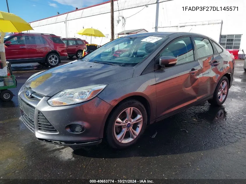 2013 Ford Focus Se VIN: 1FADP3F27DL145571 Lot: 40653774