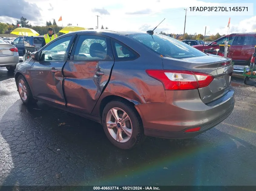 2013 Ford Focus Se VIN: 1FADP3F27DL145571 Lot: 40653774