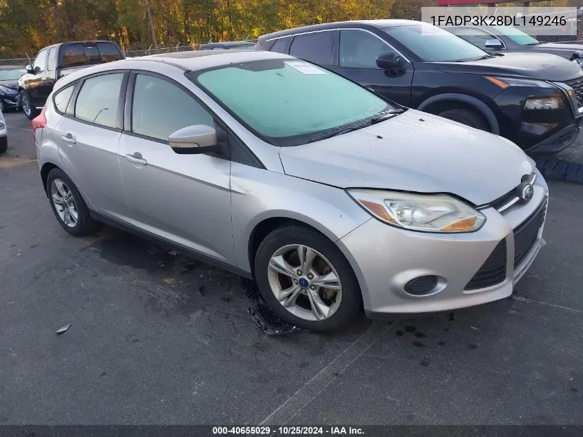 2013 Ford Focus Se VIN: 1FADP3K28DL149246 Lot: 40655029