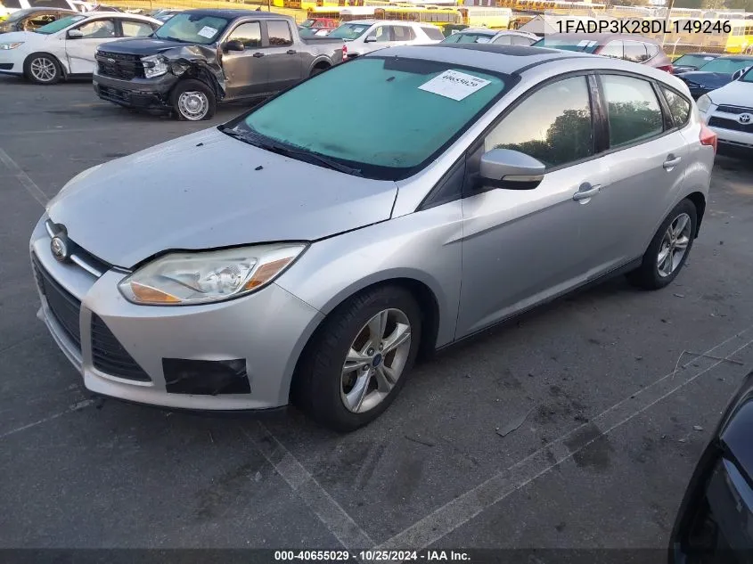 2013 Ford Focus Se VIN: 1FADP3K28DL149246 Lot: 40655029