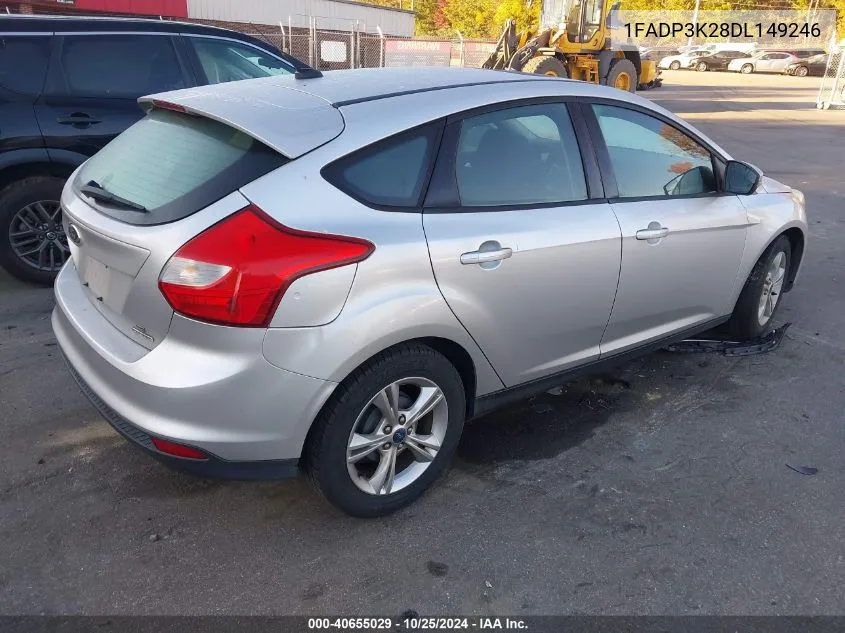 2013 Ford Focus Se VIN: 1FADP3K28DL149246 Lot: 40655029