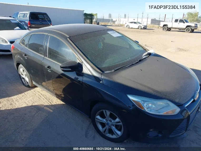 2013 Ford Focus Se VIN: 1FADP3F23DL155384 Lot: 40660685