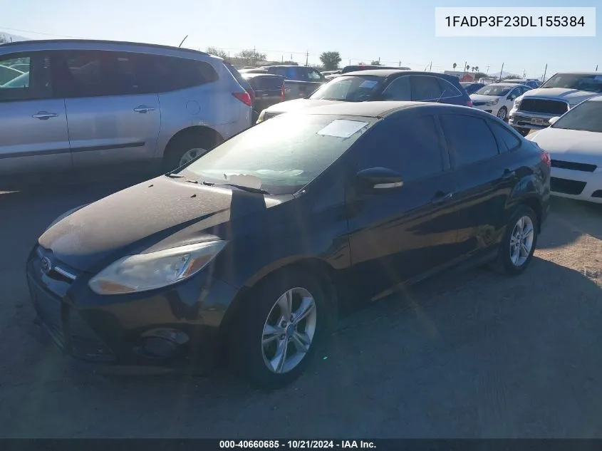 2013 Ford Focus Se VIN: 1FADP3F23DL155384 Lot: 40660685