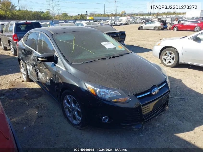 2013 Ford Focus Titanium VIN: 1FADP3J22DL270372 Lot: 40660915