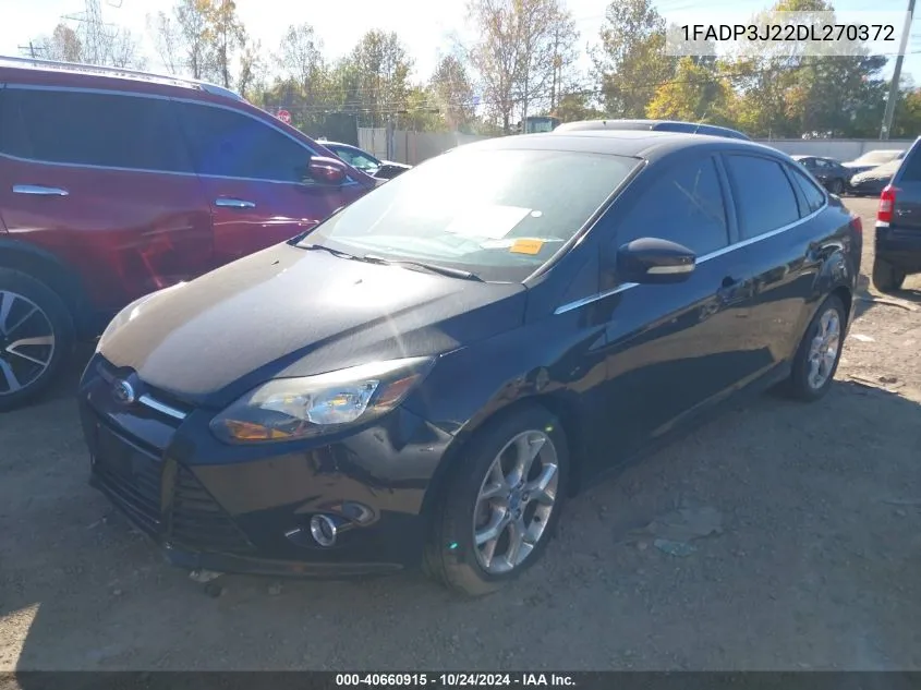 2013 Ford Focus Titanium VIN: 1FADP3J22DL270372 Lot: 40660915