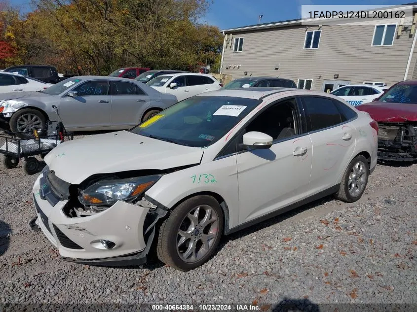 2013 Ford Focus Titanium VIN: 1FADP3J24DL200162 Lot: 40664384