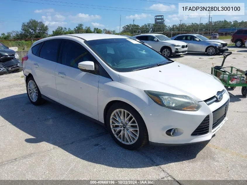 2013 Ford Focus Titanium VIN: 1FADP3N28DL300100 Lot: 40668196