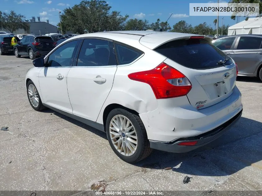 2013 Ford Focus Titanium VIN: 1FADP3N28DL300100 Lot: 40668196