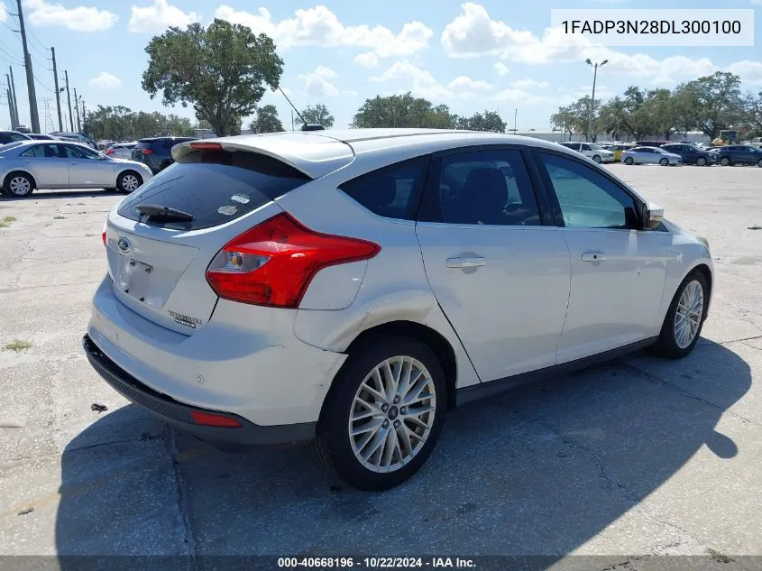 2013 Ford Focus Titanium VIN: 1FADP3N28DL300100 Lot: 40668196