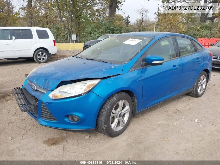 2013 Ford Focus Se VIN: 1FADP3F27DL232709 Lot: 40668915